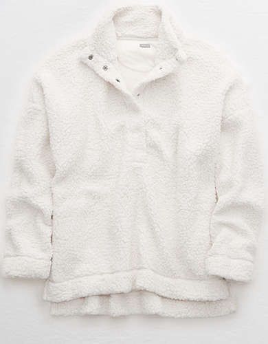 Aerie Cloud Sherpa Oversized Pullover | American Eagle Outfitters (US & CA)