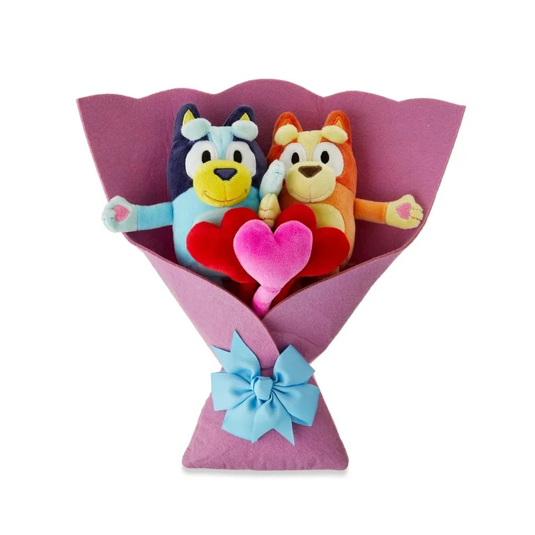 15" Bluey and Bingo Valentines Plush Bouquet | Walmart (US)