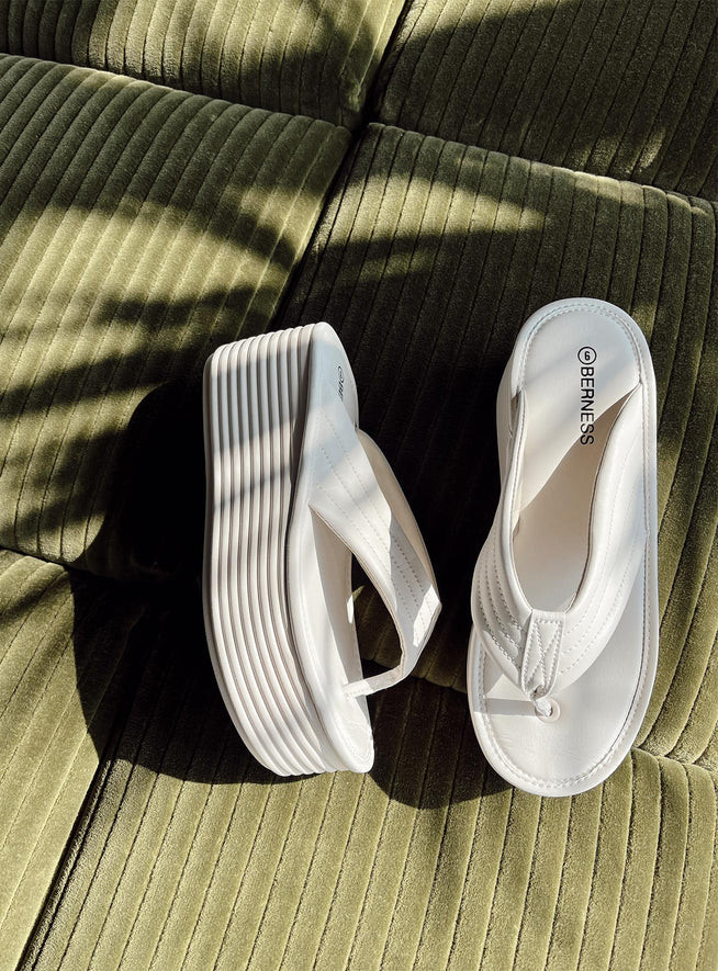 Lola Platform Sandals Beige | Princess Polly US