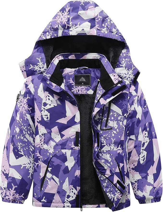 Kid's Ski Jacket Waterproof Winter Coat Boy's and Girl's Fleece Snowboarding Jackets with Detacha... | Amazon (US)