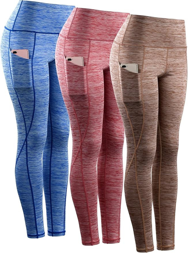 Neleus Women's Yoga Pant Running Workout Leggings with Pocket Tummy Control High Waist | Amazon (US)