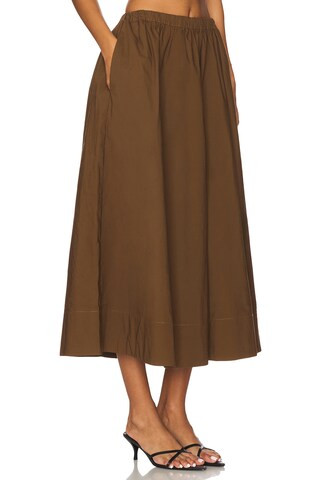 Camila Coelho Gurina Skirt in Dark Brown from Revolve.com | Revolve Clothing (Global)