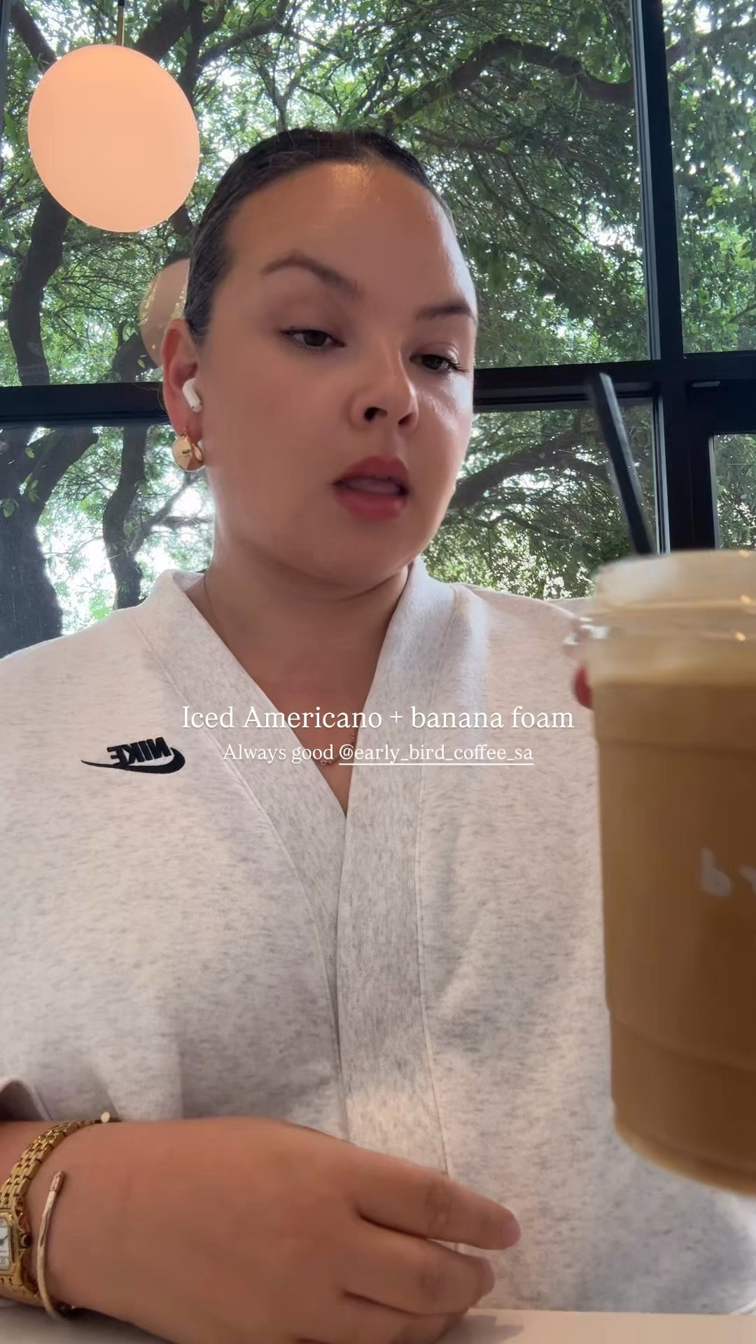 Coffee & Nike Cardigans. Love this for work days because it's always cold in coffee shops! Light enough to layer and the crop fit hits perfect. 

#LTKootd