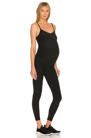 Beyond Yoga Spacedye Uplift Maternity Jumpsuit in Darkest Night from Revolve.com | Revolve Clothing (Global)