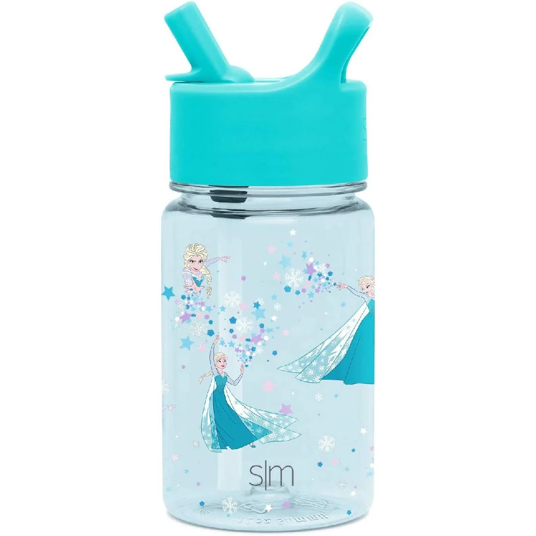 Disney Kids Water Bottle Plastic BPA-Free Tritan Cup with Leak Proof Straw Lid | Reusable and Dur... | Walmart (US)