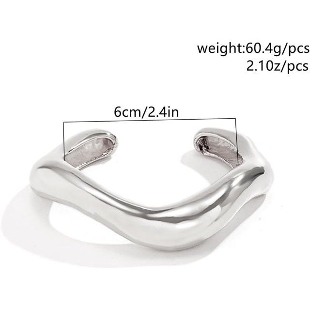 Gold Cuff Bracelets Set For Women Adjustable Open Stack Arm Cuff Upper 18K Gold Plated Bangle Ham... | Walmart (US)