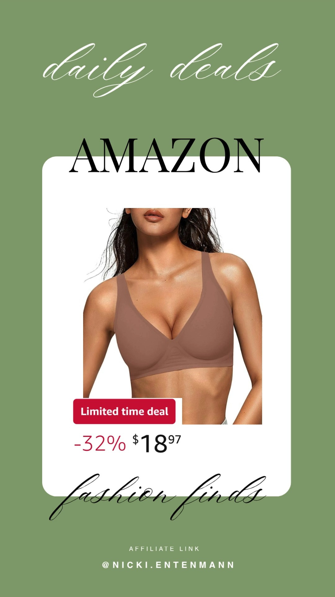 Seamless deep V wireless bra brings comfort and support with no underwire. A flattering plunge design that feels soft, stylish, and perfect under any tee or dress 🌸✨🩷

#wirelessbra #deepvbra #bralette #seamlessbra #womenswear #comfortablebra #pushupbra #tshirtbra #fashionfinds #lingerie 

 #LTKdayinmylife #LTKHome #LTKSaleAlert