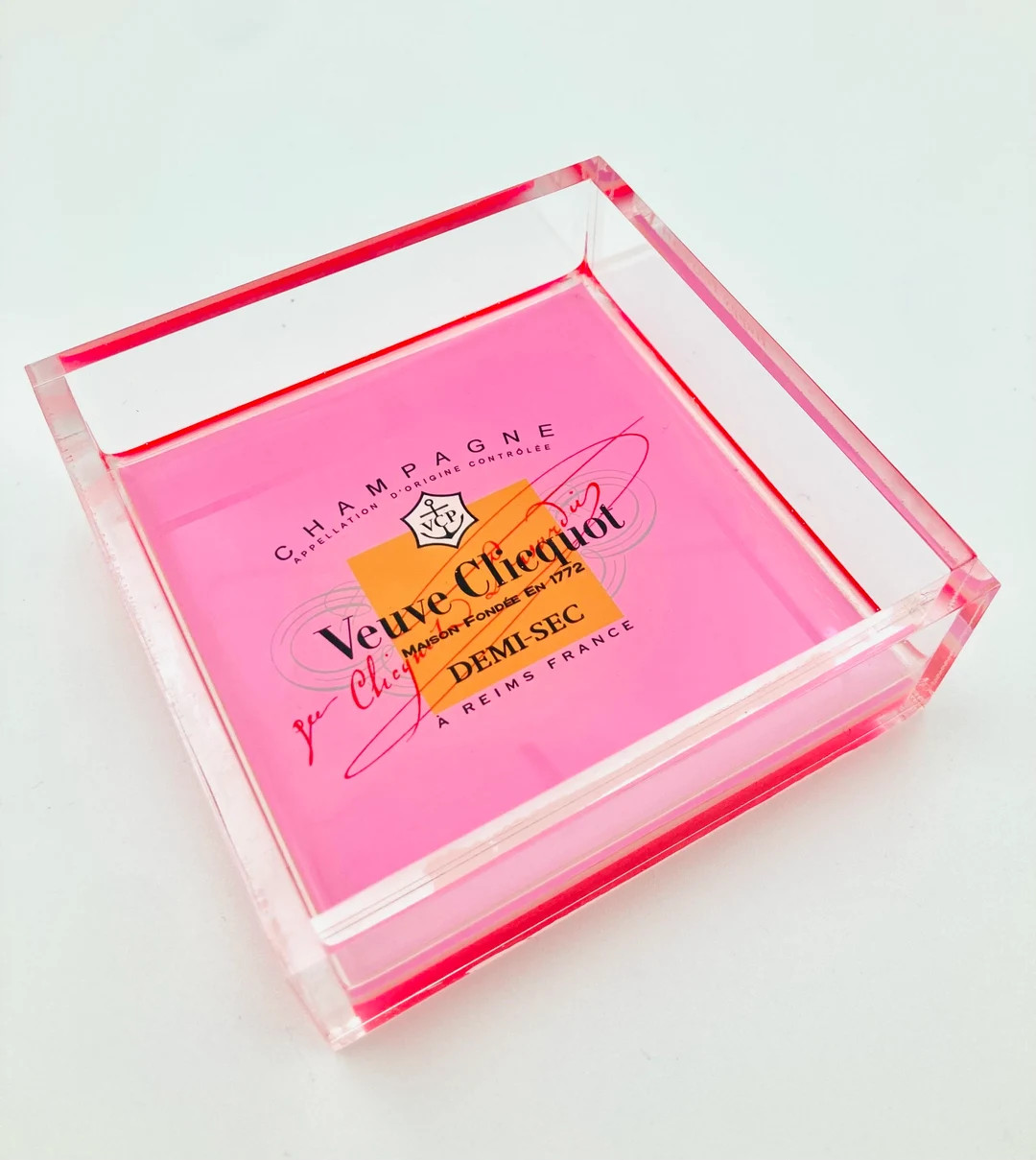 Champagne Acrylic Resin 4x4 Tray - Etsy | Etsy (US)