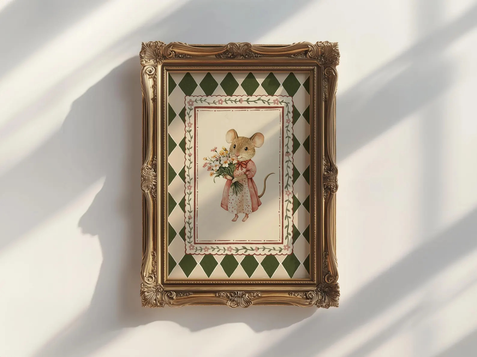 Whimsical Mouse Art Print | Printable Wall Art, Digital Download - Etsy | Etsy (US)