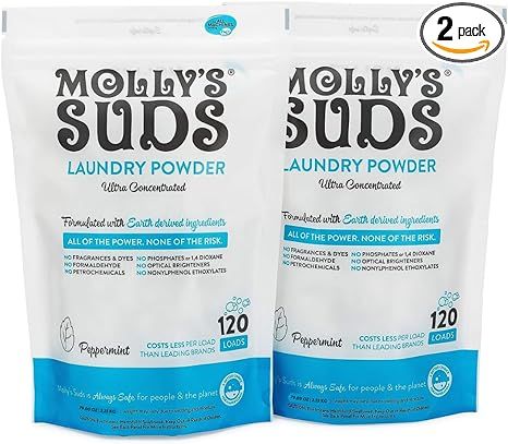 Molly's Suds Original Laundry Detergent Powder | Natural Laundry Detergent Powder for Sensitive S... | Amazon (US)