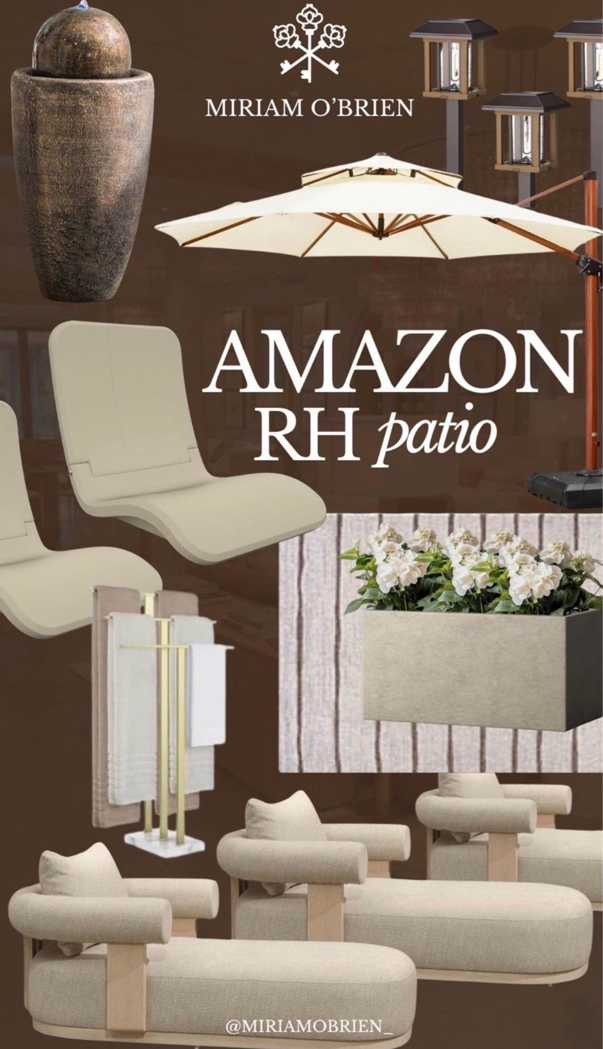 Neutrals RH inspired
Follow me@miriamobrien on IG and TikTok 
#Amazon #AmazonPatio #Outdoors

#LTKSeasonal #LTKOver40 #LTKHome

#LTKSeasonal #LTKOver40 #LTKHome