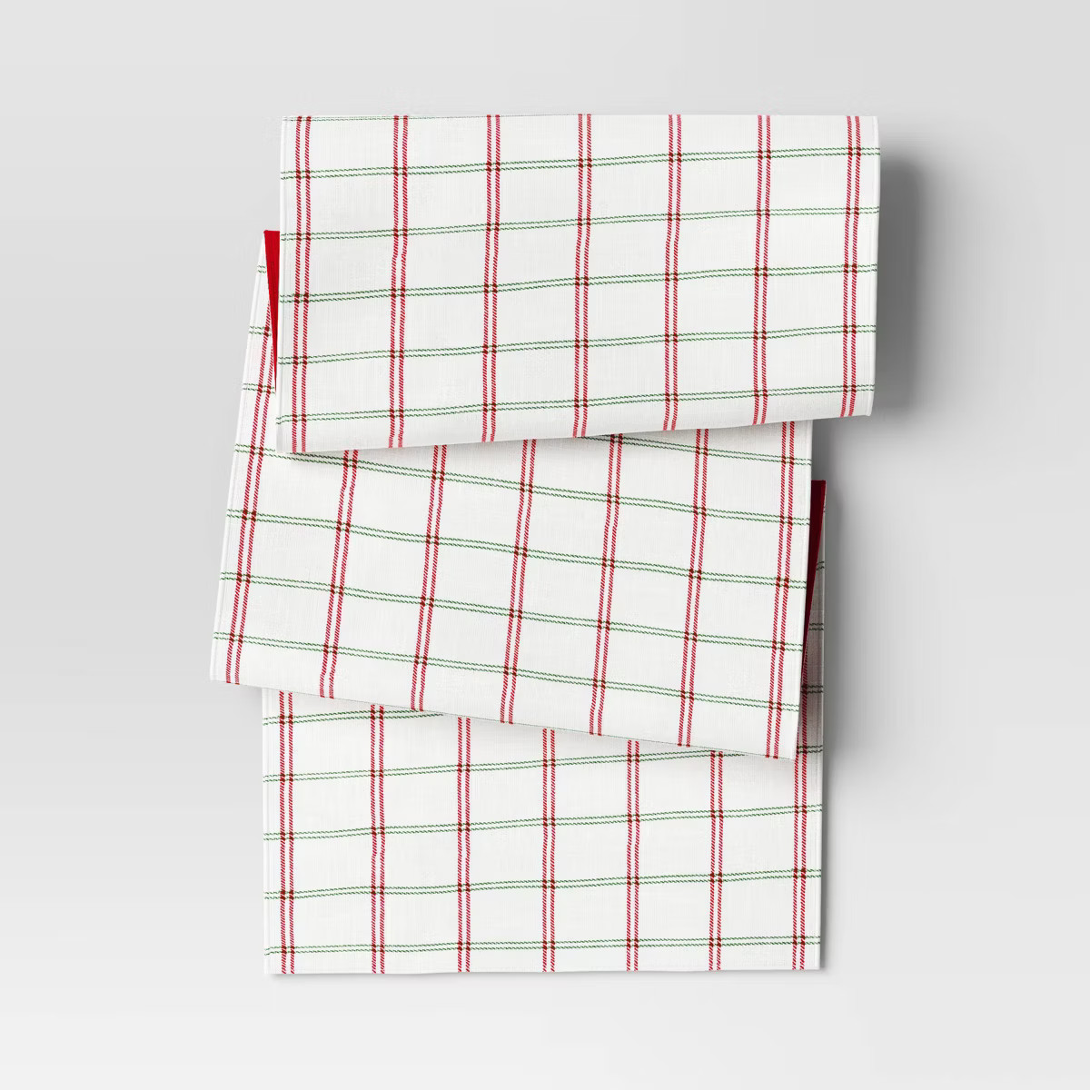 72"x14" Holiday Reversible Plaid Table Runner Red - Threshold™ | Target