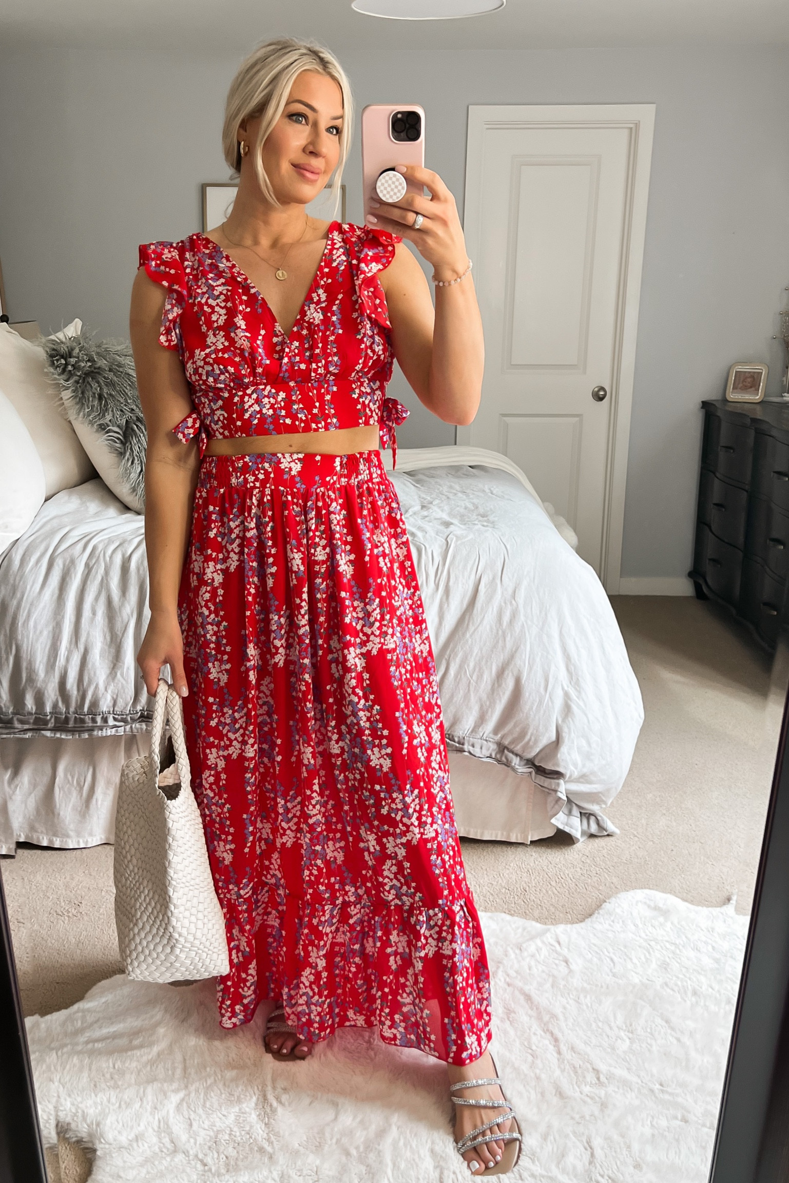 Two piece dress that has elastic in all the right places and fits great! Lots of colors. Amazon find. 
Weave tote bag under $80

#LTKunder100 #LTKstyletip #LTKunder50