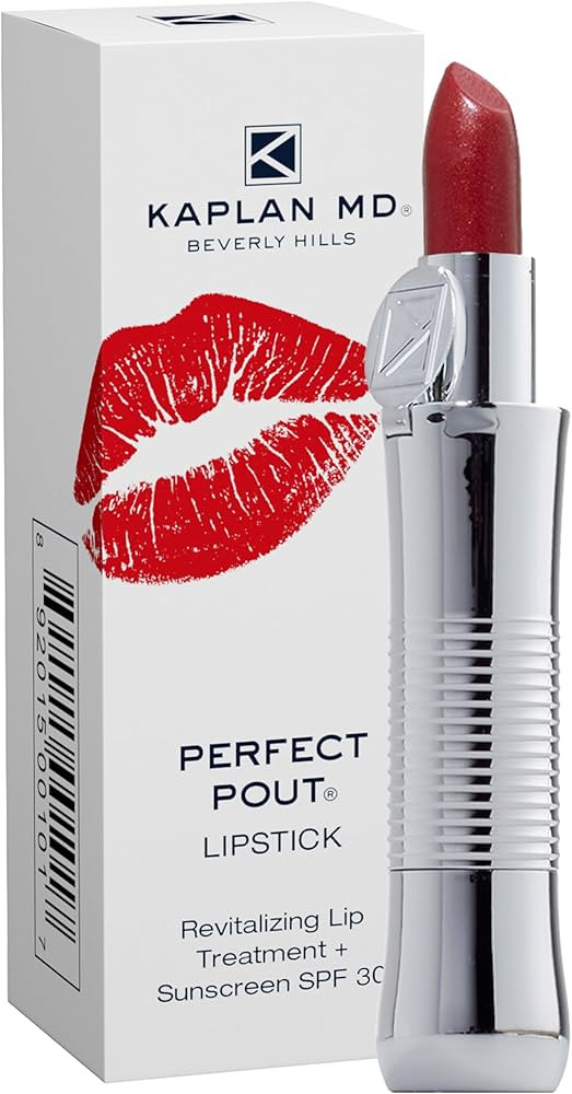 KAPLAN MD Perfect Pout Lipstick, Revitalizing Treatment + SPF 30 Sunscreen, 0.11 oz | Amazon (US)