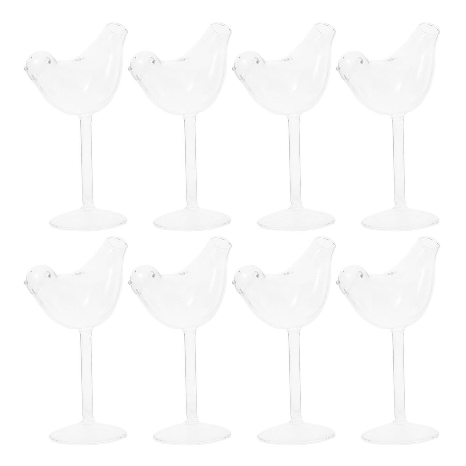Wine Glasses Set of 8, Bird Shape Wine Glasses Cocktail Glass, Bird Martini Glasses for Holidays ... | Amazon (US)