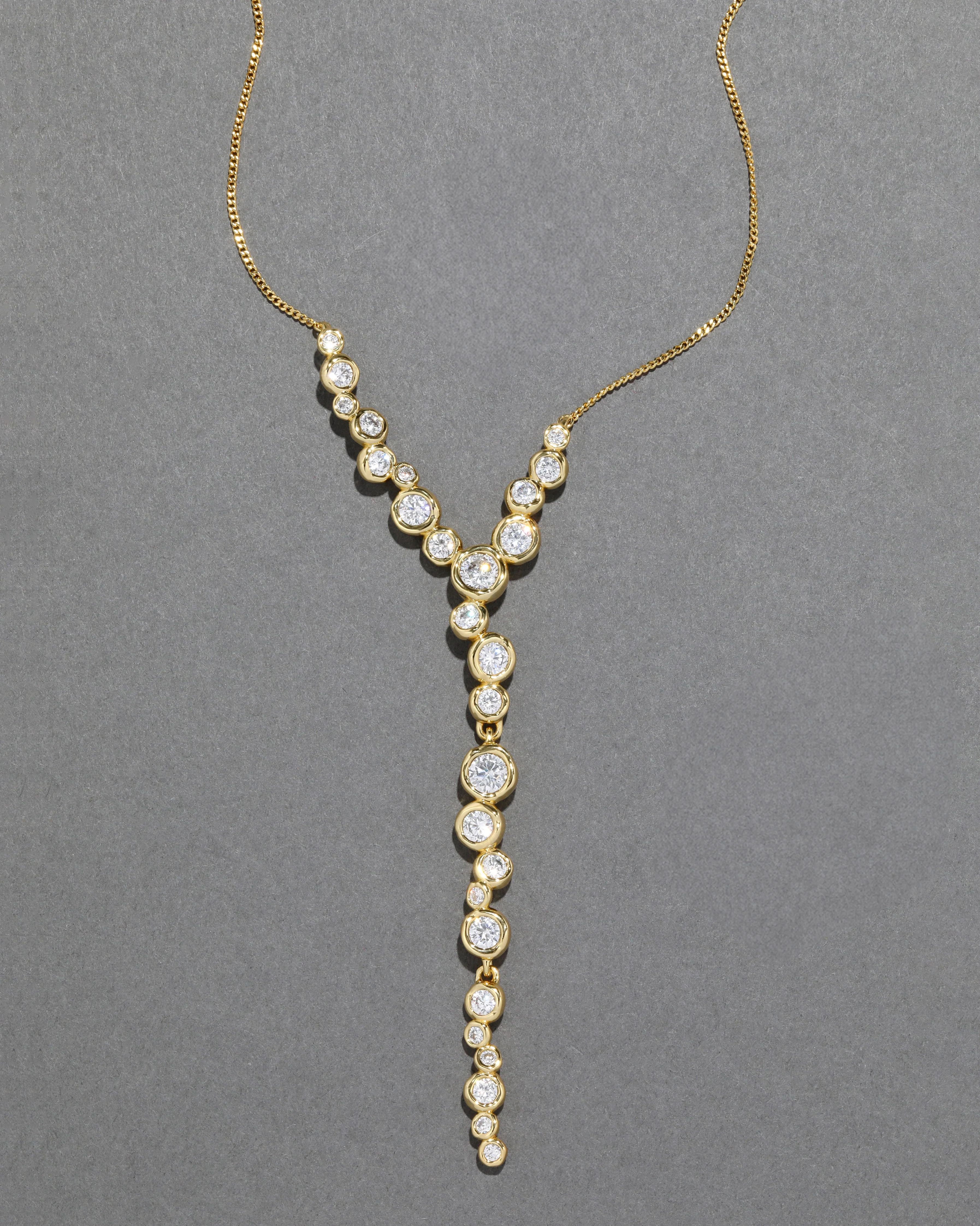 Asterales 14k Gold Plated Gold Cascading Necklace | Alexis Bittar | Alexis Bittar