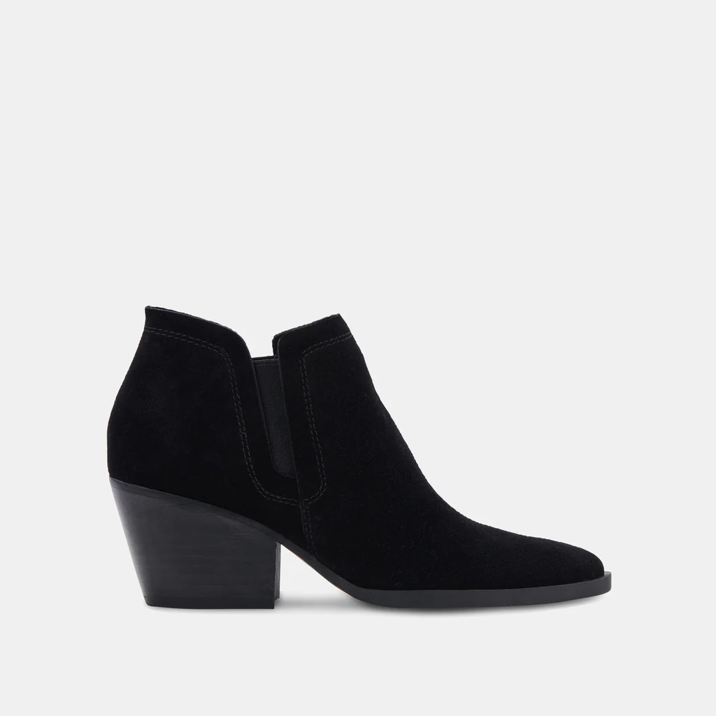 DENALI BOOTIES BLACK SUEDE | DolceVita.com