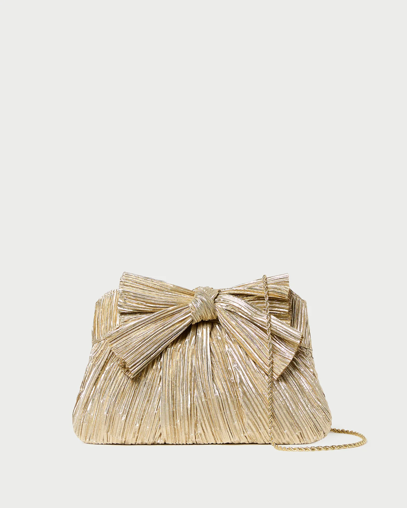 Rayne Gold Bow Clutch | Loeffler Randall