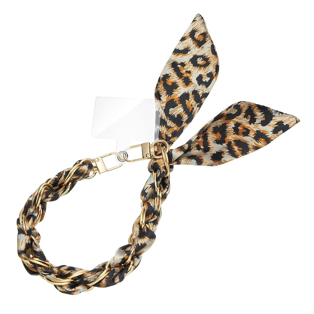 ZOOEASS Phone Wrist Lanyard Gold Metal Scarf Phone Charm Strap with Tether Tab Women Phone Chain ... | Amazon (US)