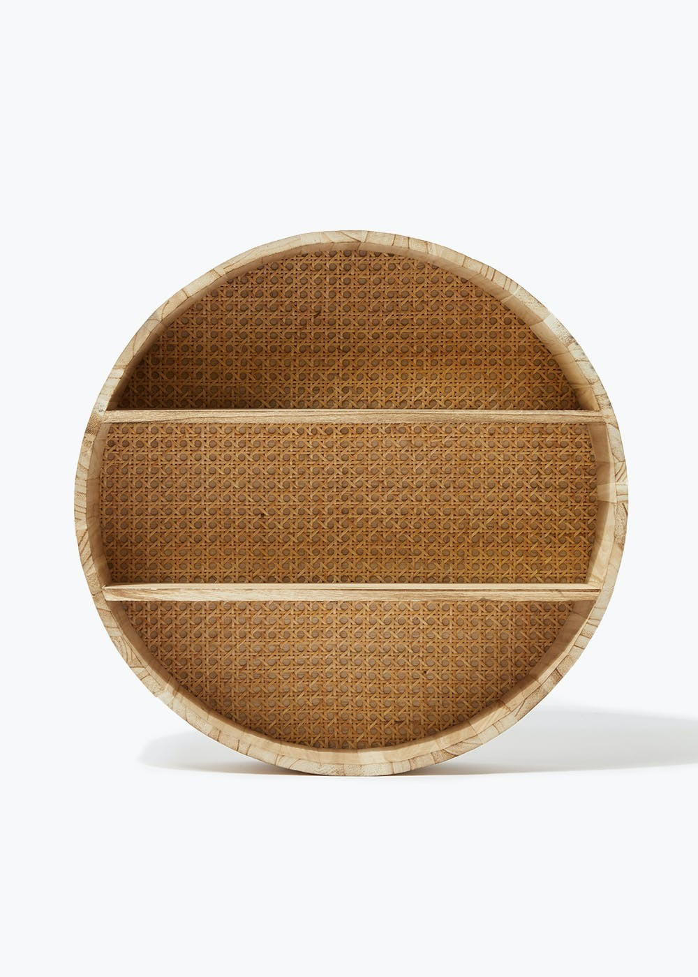 Cane Round Shelf (50cm x 12cm) – Natural | Matalan (UK)