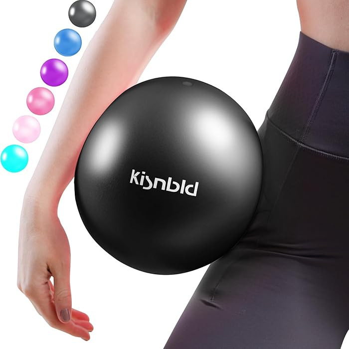 kisnbld Small Exercise Ball, 9 Inch Mini Pilates Ball, Anti Burst and Slip Resistant Mini Yoga Ba... | Amazon (US)