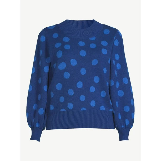 Free Assembly Women's Bubble Sleeve Sweater - Walmart.com | Walmart (US)