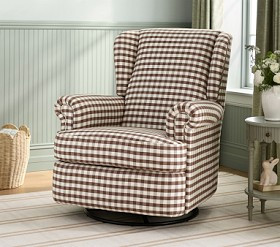 Chris Loves Julia Lakehouse Swivel Glider Recliner | Pottery Barn Kids