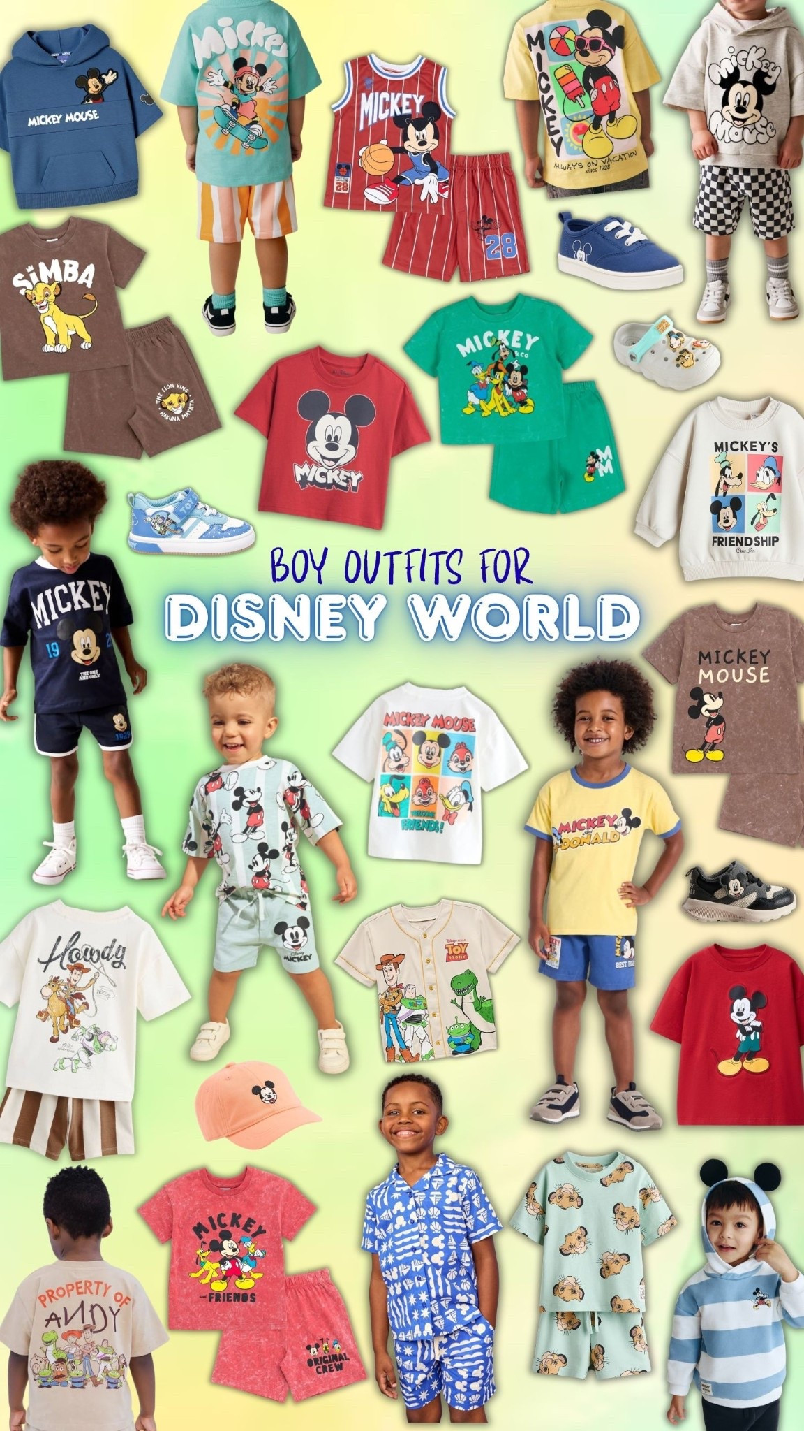 Little boy spring outfits for Disney World. Spring break outfit for Disneyland vacation. Toy Story and Mickey Mouse sets for toddlers. Vacation outfits for Magic Kingdom, Animal Kingdom and Epcot. 


#LTKKids #LTKSaleAlert #LTKTravel