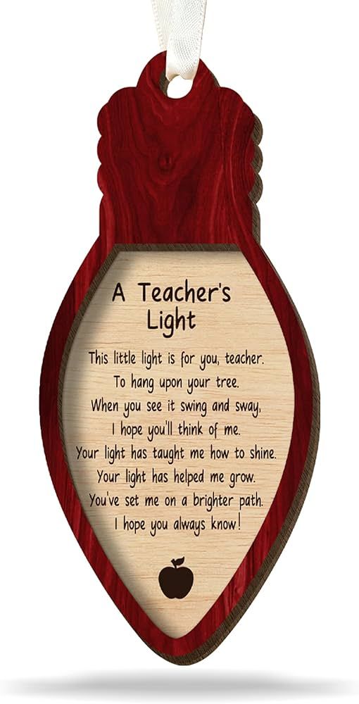 Teacher Ornament - Teacher Gifts - Teacher Appreciation Gifts, Teacher Gifts for Women - Thank Yo... | Amazon (US)