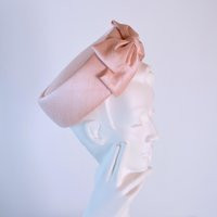 Silk Pillbox Hat With Bow - Rosalynn Pink Wedding Jackie O Mother Of The Bride Guest | Etsy (US)