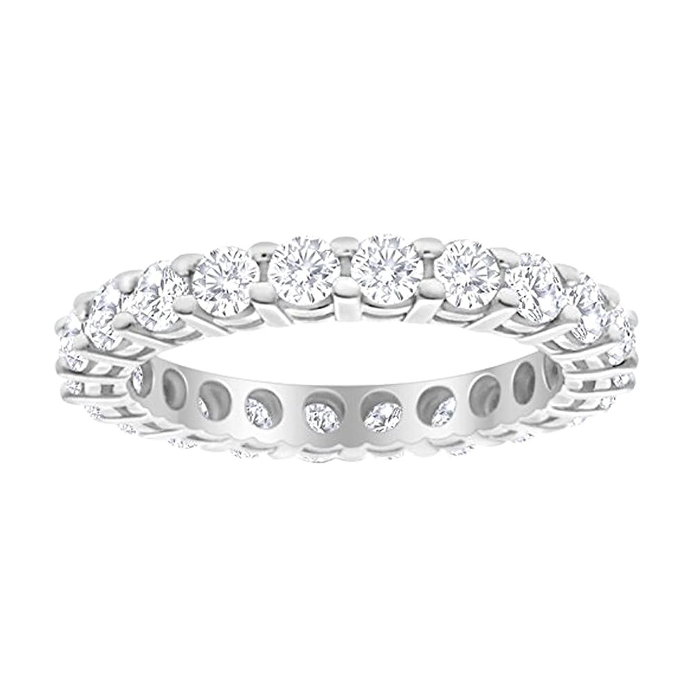 1 Carat (ctw) 14K White Gold Round LAB GROWN Diamond Women Eternity Wedding Anniversary Stackable... | Amazon (US)