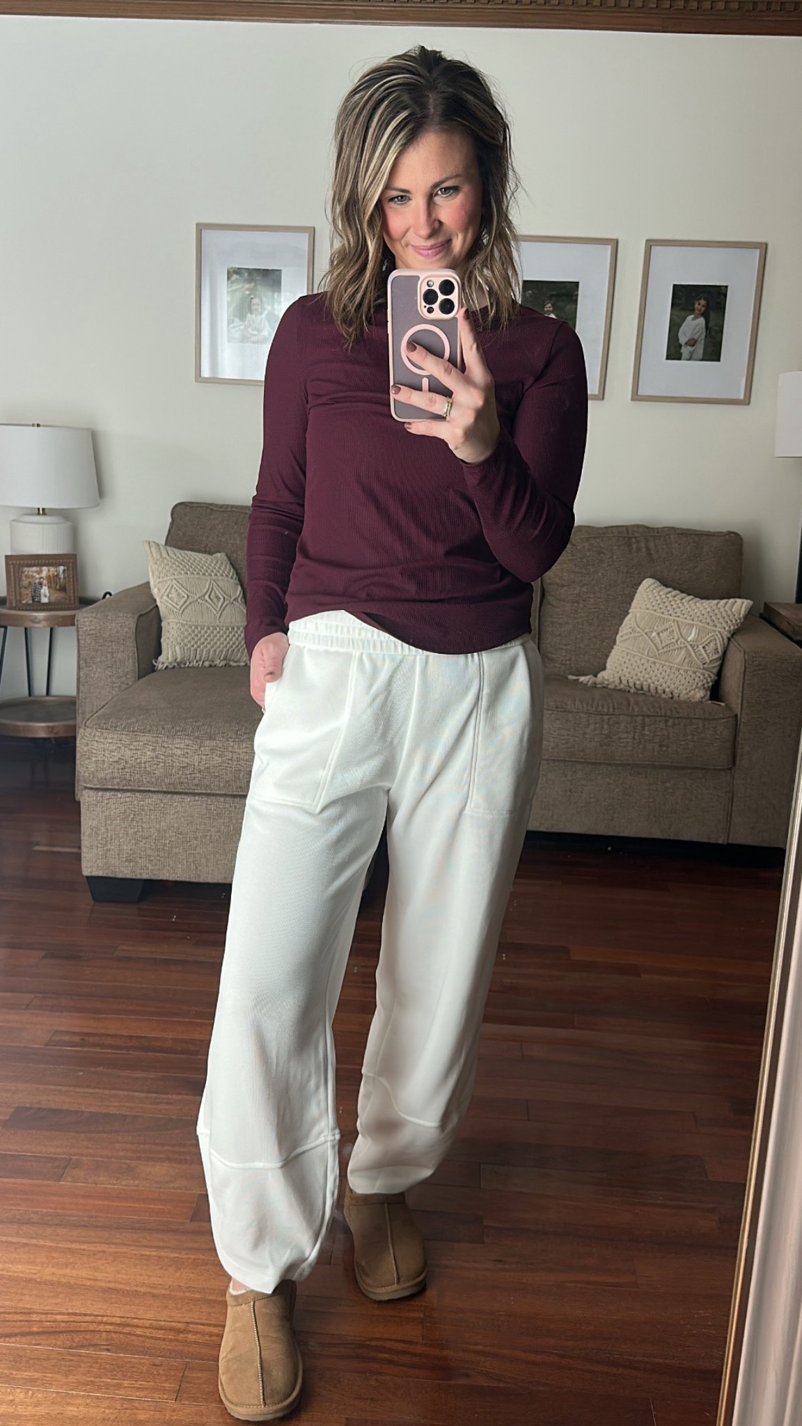 Wearing medium in pants and large in top, both from Walmart 

#LTKMidsize #LTKSaleAlert #LTKmomlife