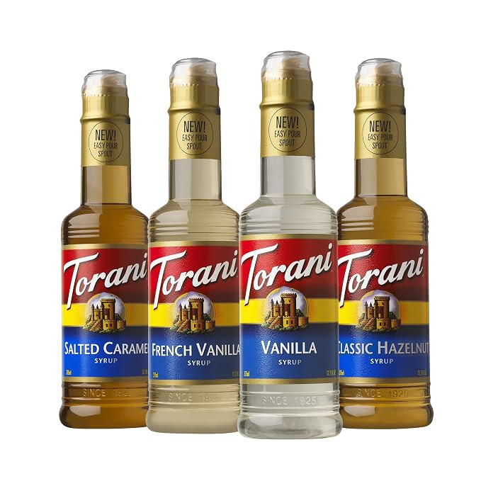 Torani Flavored Drink Syrup Café Variety Pack, 12.7 fl oz, Set of 4 | Amazon (US)
