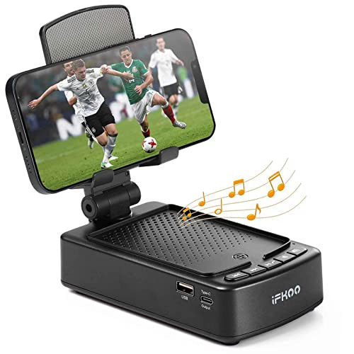 Gifts for Men Women, Phone Stand with Bluetooth Speaker BT5.3, Gifts for Him Dad Who have everything, Phone Holder with Wireless Speaker for iPhone/Android/Tablet, Tech Gadgets,Birthday Gifts for Men | Amazon (US)