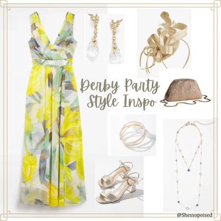 Beautiful dress and accessories for a Kentucky Derby Party or summer wedding. 

#LTKparties #LTKstyletip #LTKwedding