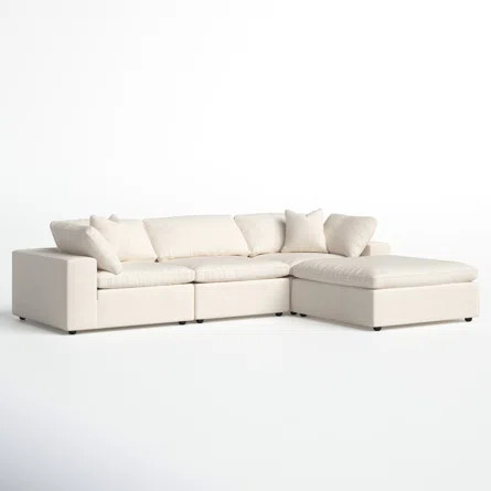 Ramona 133" Wide Reversible Stationary Sofa and Chaise with Ottoman | Joss & Main | Wayfair North America