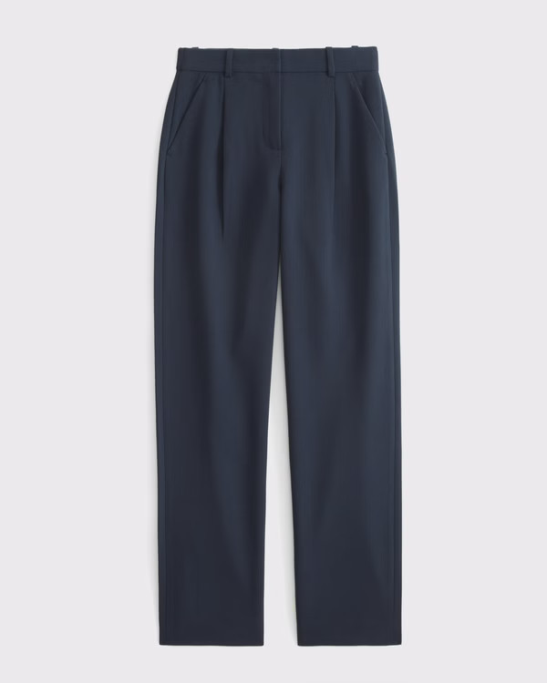 Women's A&F Quinn Tailored Straight Pant | Women's New Arrivals | Abercrombie.com | Abercrombie & Fitch (US)