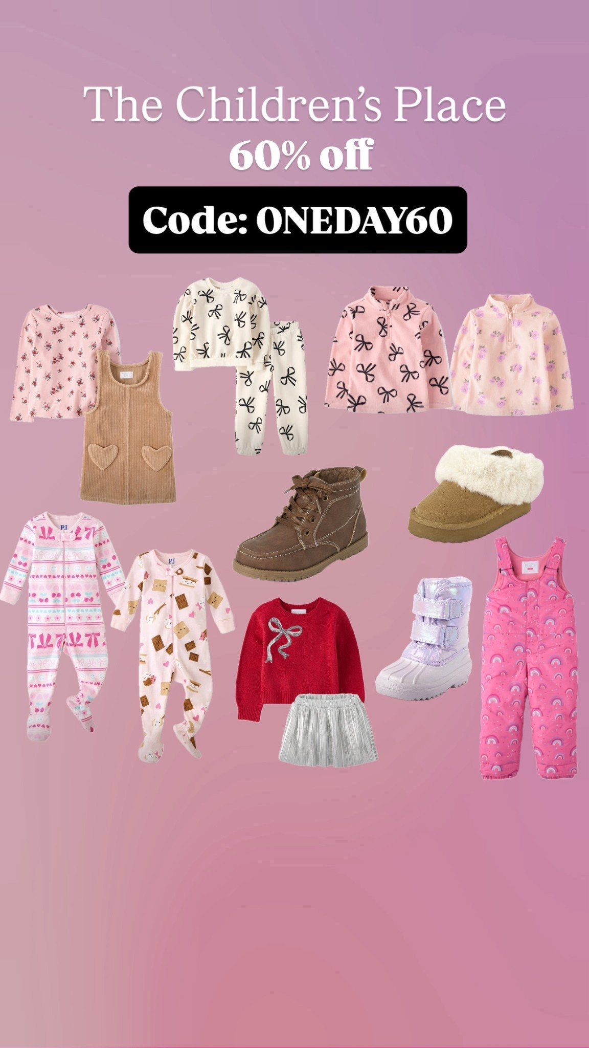 The Children’s Place 60% off sale ONEDAY60 code


#LTKSaleAlert #LTKBaby #LTKKids