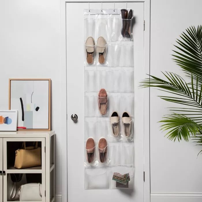 Over-the-Door Shoe Organizer Clear - Room Essentials&#8482; | Target
