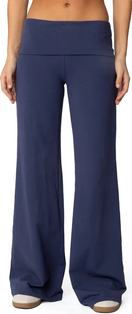 EDIKTED Wide Leg Foldover Pants | Nordstrom | Nordstrom