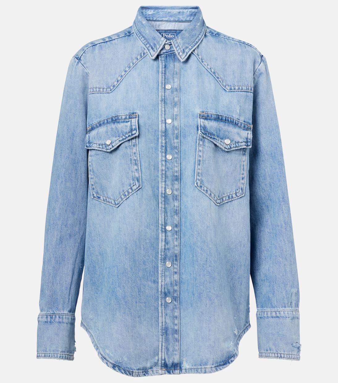 Embroidered denim shirt | Mytheresa (UK)