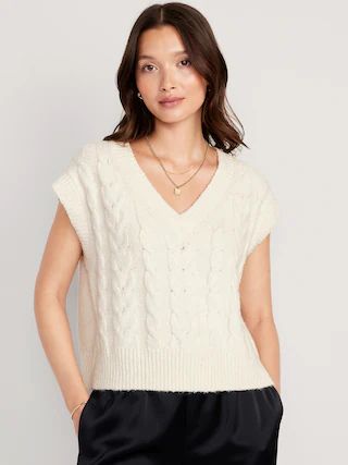 V-Neck Sweater Vest for Women | Old Navy (US)