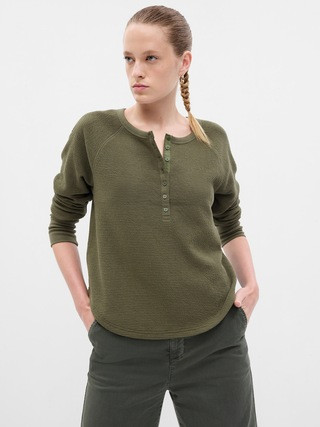 Waffle Henley T-Shirt | Gap (US)