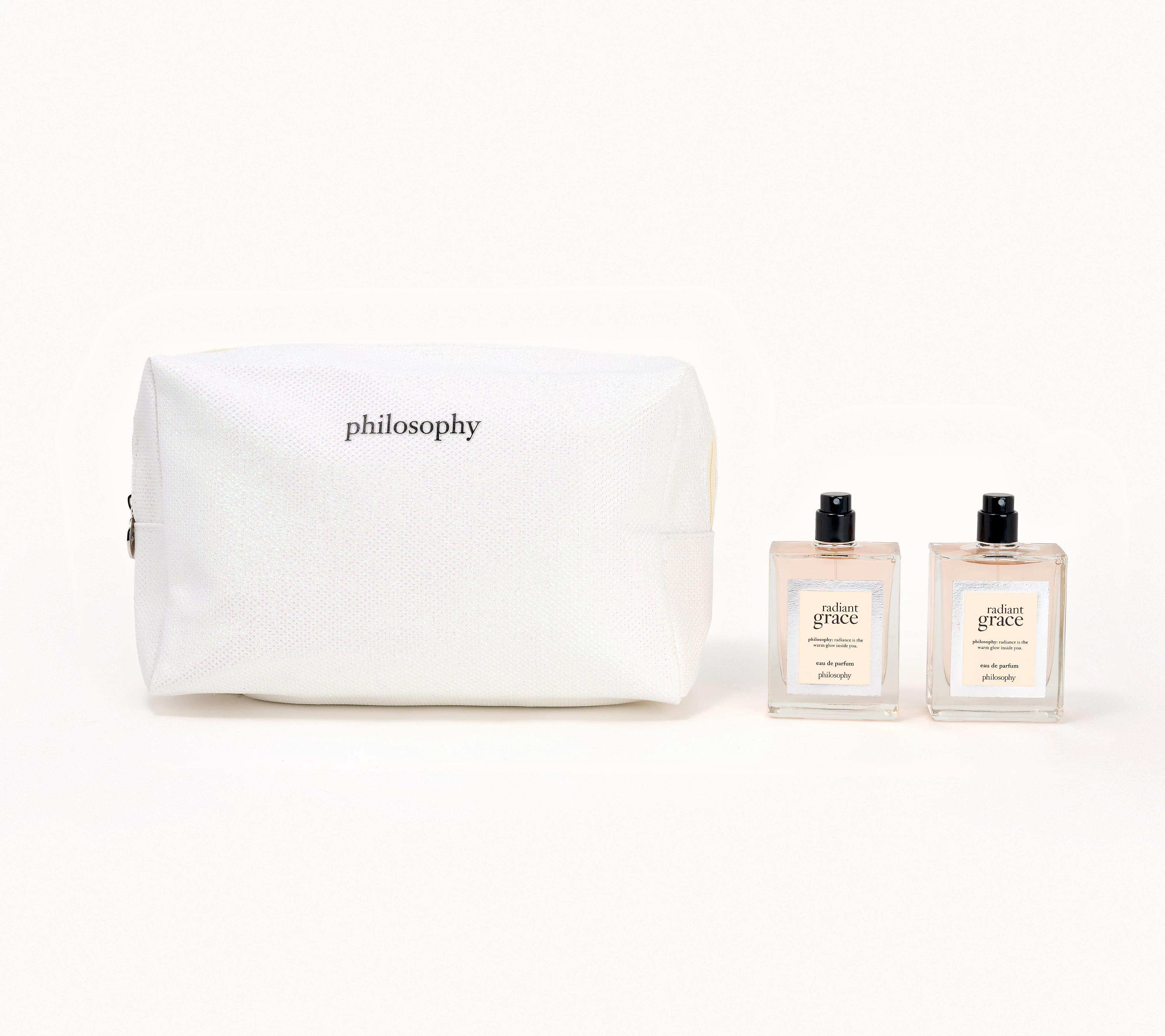 philosophy radiant grace edp 2oz duo w/ sparkle tote | QVC