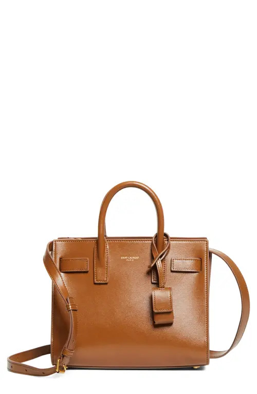 Saint Laurent Nano Sac de Jour Leather Tote in Fox at Nordstrom | Nordstrom