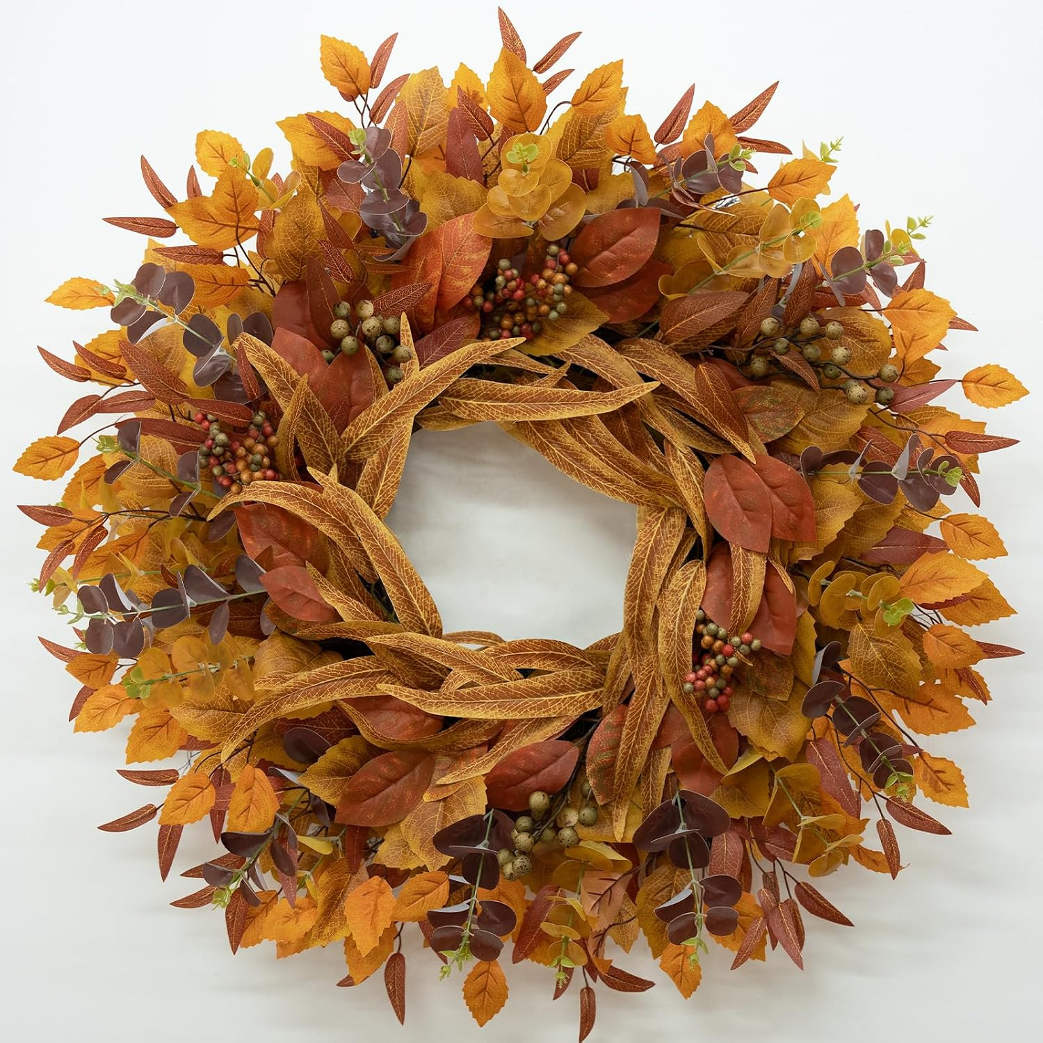 26 Inch Fall Wreaths for Front Door Eucalyptus Berry Wreath | Amazon (US)