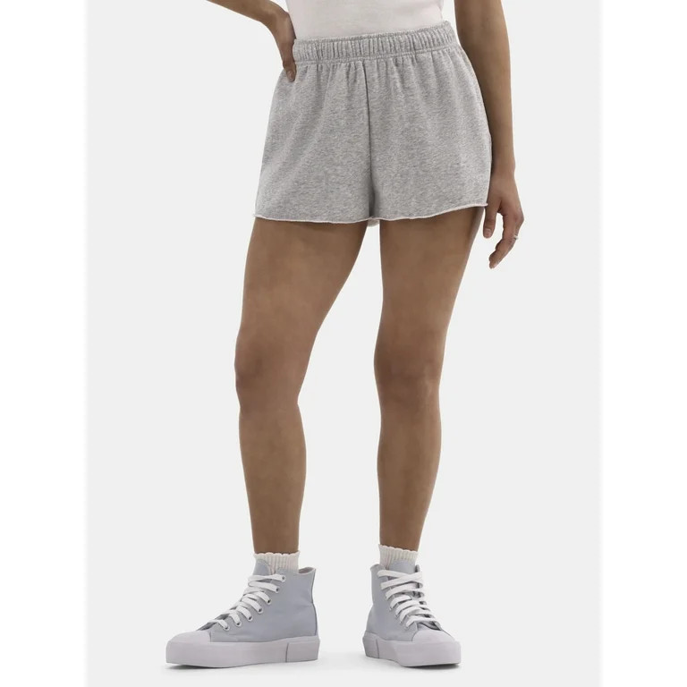 No Boundaries French Terry Shorts, Women's | Walmart (US)