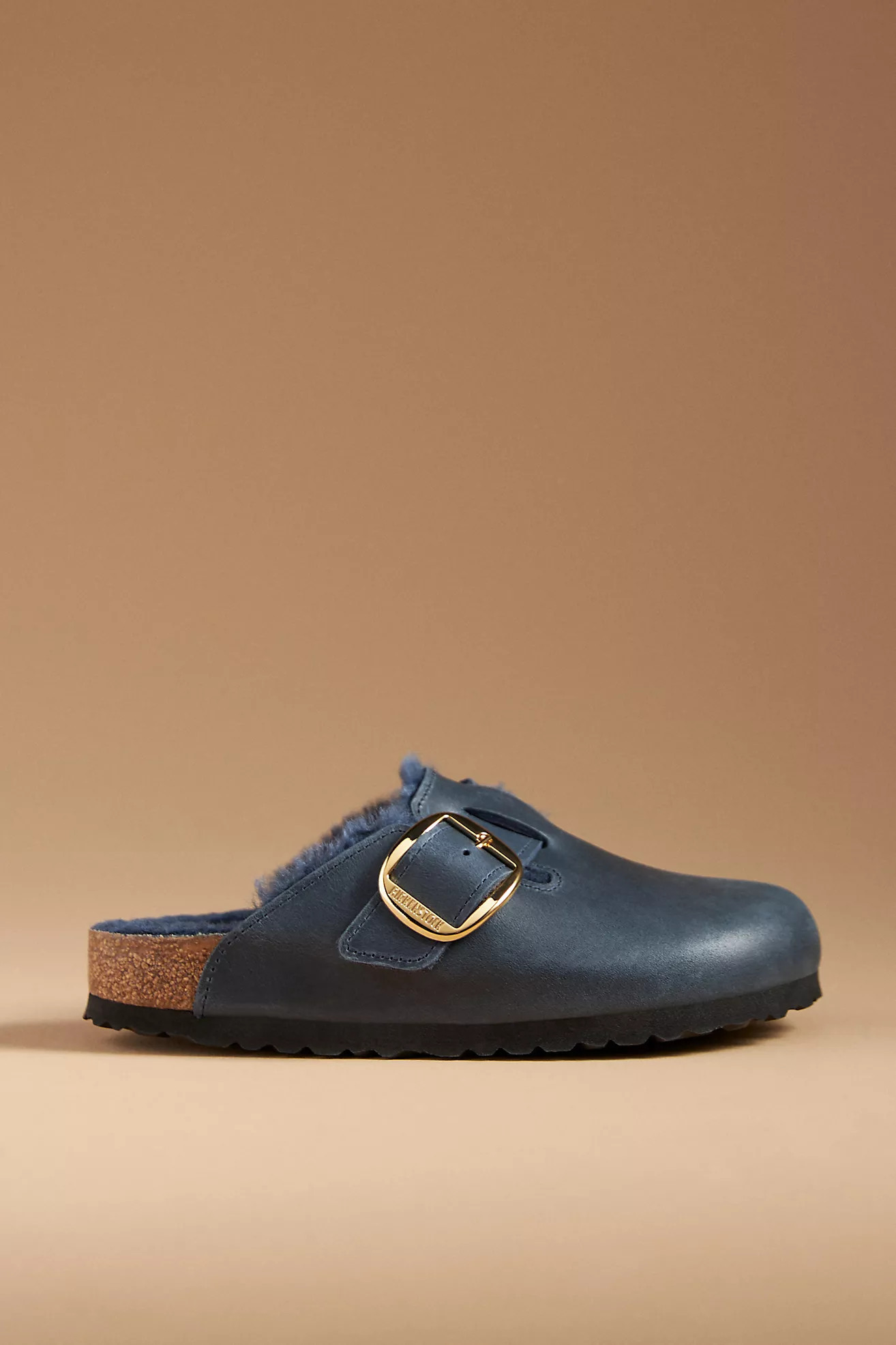 Birkenstock Boston Big Buckle Shearling Clogs | Anthropologie (US)