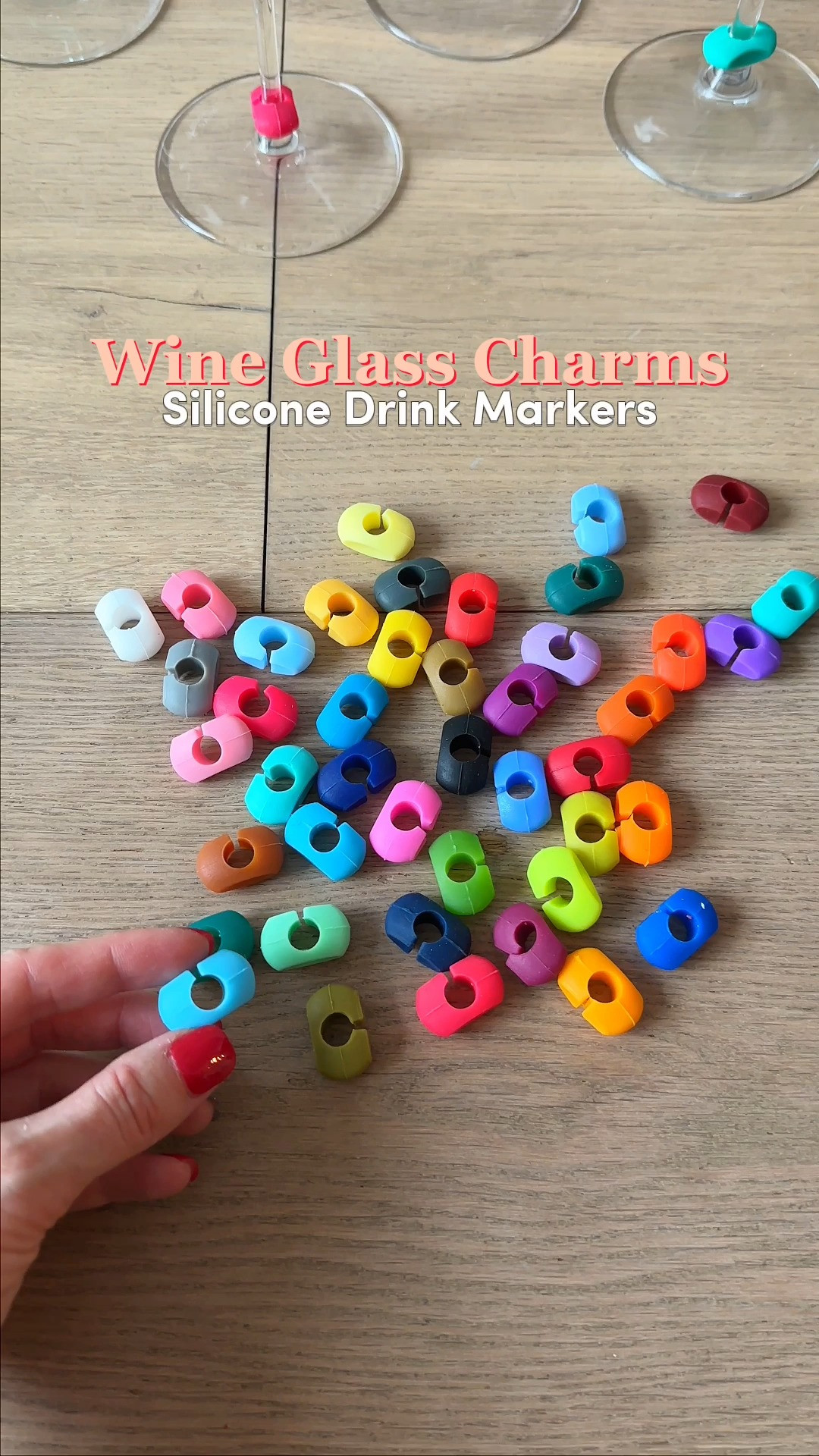 Party prep just got a whole lot cuter! 🥳 Made from high-quality, food-grade silicone, these Zonon Wine Glass Charms Silicone Drink Markers are durable, reusable, and super easy to clean. This product is good for hosts who want a fun, practical way to keep the party organized and hygienic. 🥂 #LTKKitchen #LTKHome #LTKHosting #LTKFinds #Zonon #WineLovers #PartyHacks #HostessWithTheMostest #WineCharms #DrinkMarkers #EntertainingStyle 

#LTKmomlife #LTKfoodie #LTKHome