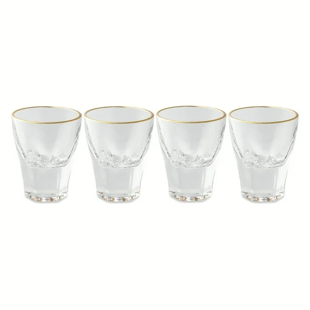 Thyme & Table 4-Piece Scalloped Shot Glass Set | Walmart (US)